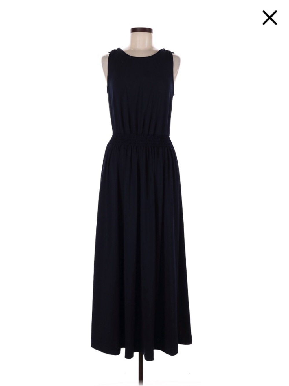 New brooks brothers jersey maxi navy  dress spring party casual $200 L summer